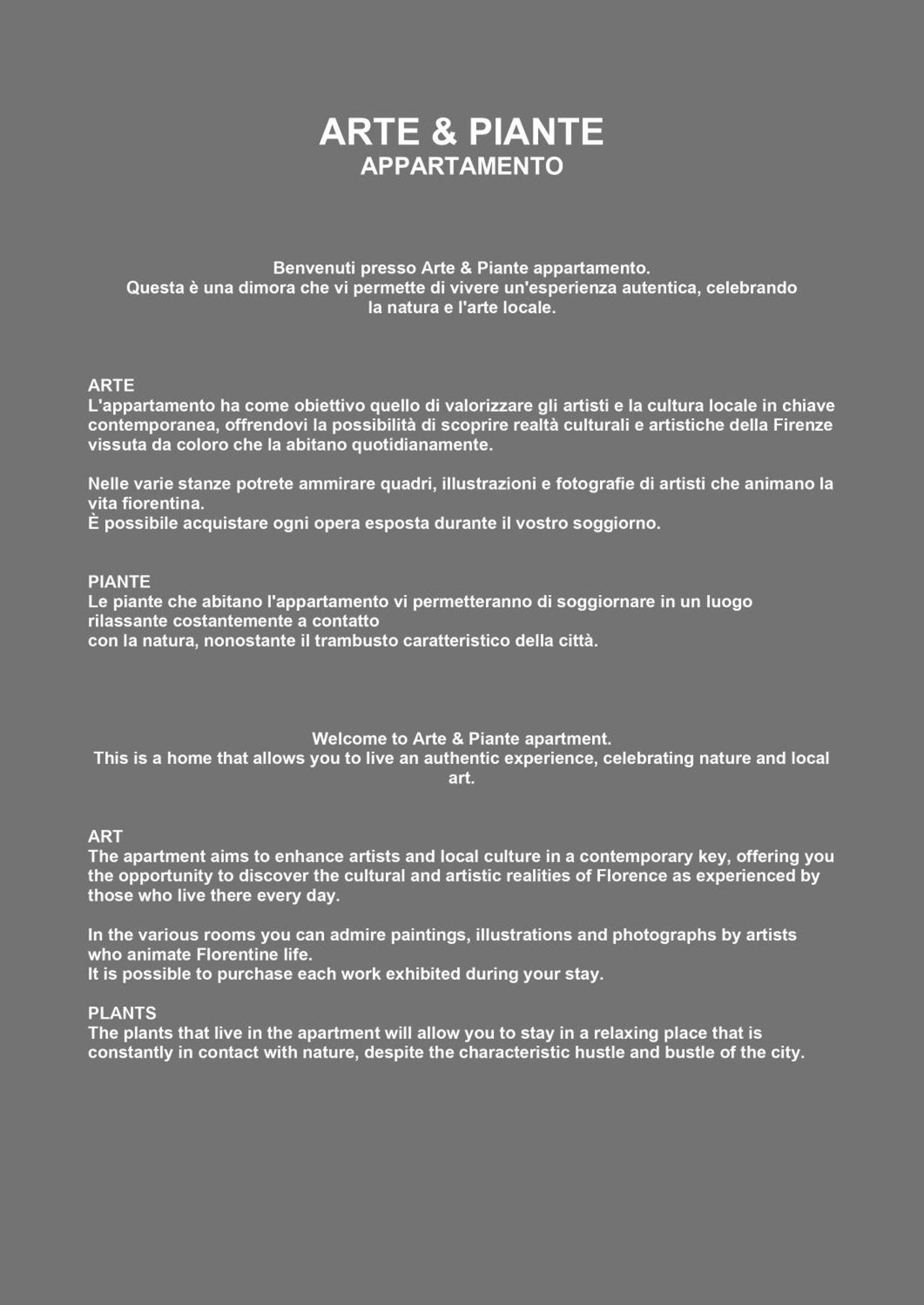 Arte & Piante Appartamento Флоренция Екстериор снимка